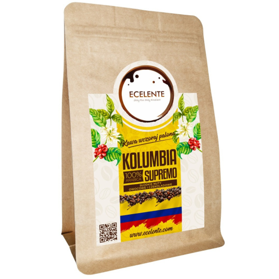 Kawa Ziarnista Kolumbia 200g Speciality 100 Arabica Świeżo Palona